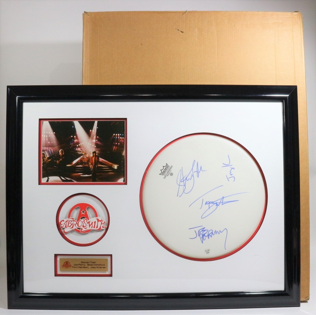  aero Smith frame settled autograph autograph go in drumhead a-ru viva n super Star collection Stephen * Thai Large .-* Perry 