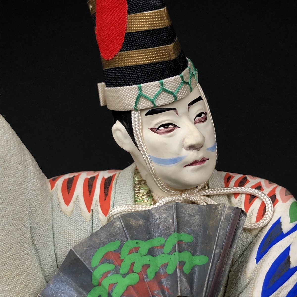 現代歌舞伎似顔絵人形「三番叟 市川猿之助」猪谷廣運作 日本人形 木目込人形 共箱 置物 名匠 猪谷広運