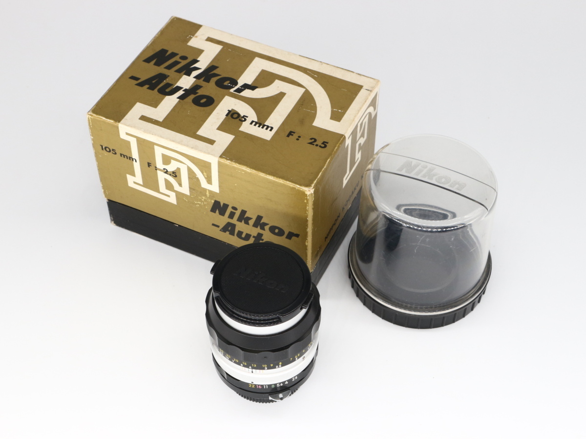 Nikon ニコン カメラレンズ NIKKOR-P Auto 105mm F2.5 195213 箱・ケース付き_画像1