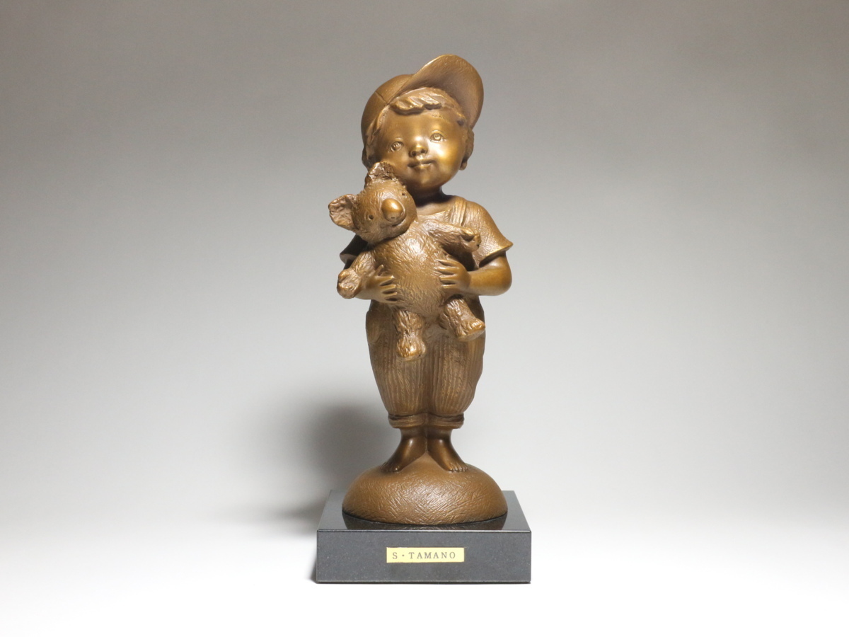作者不明 彫塑 ブロンズ像 少女像 バレリーナ バレエ 銅像 台座が特徴