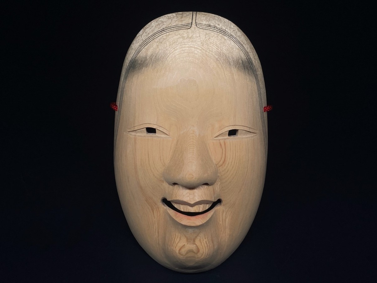 黒蕨壮 作 小面 共箱 平櫛田中賞受賞作家 能楽 伝統 芸能 雅楽