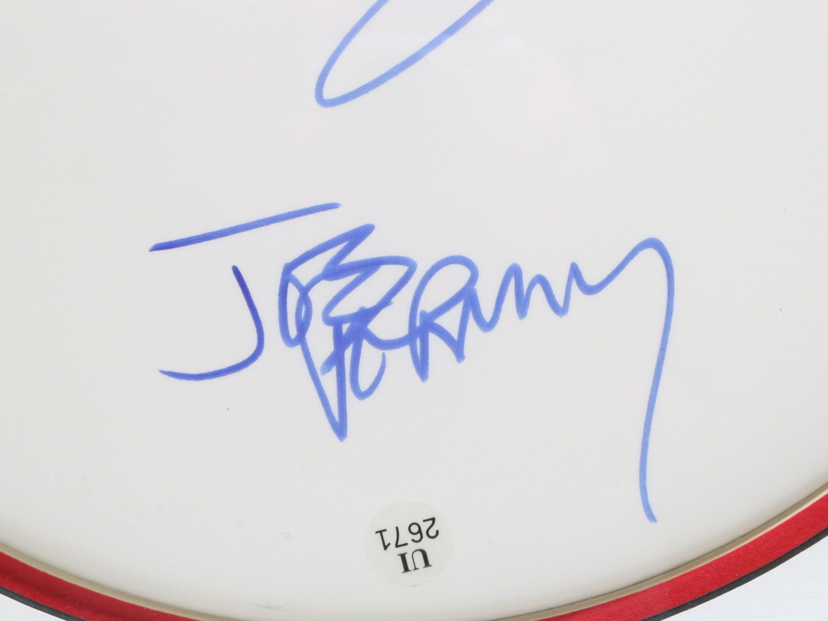  aero Smith frame settled autograph autograph go in drumhead a-ru viva n super Star collection Stephen * Thai Large .-* Perry 