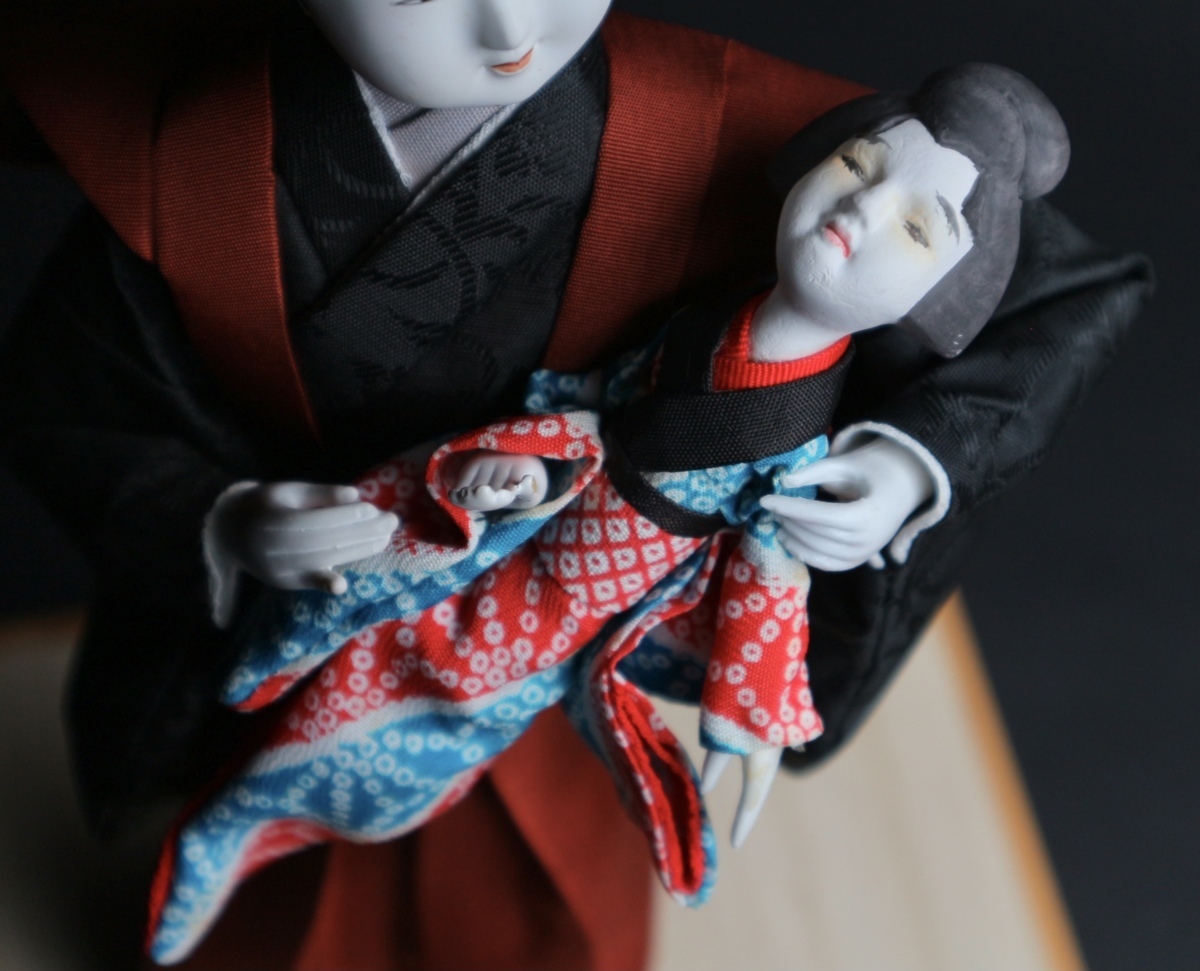 Yahoo!オークション - 日本人形 津田蓬玉 作 子守 人形浄瑠璃 歌舞伎