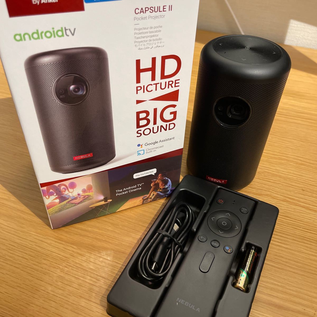 SALE/37%OFF】 プロジェクター-美品 Anker Nebula CAPSULE II 2 当日発送品 2【美品】 CAPSULE NEBULA 【付属品揃ってます】ANKER プロジェクター