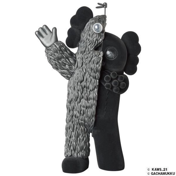 KACHAMUKKU Black colorway KAWS TOKYO FIRST カチャムック カウズ ガチャピン ムック medicom toy メディコムトイ gachapin mook_画像1