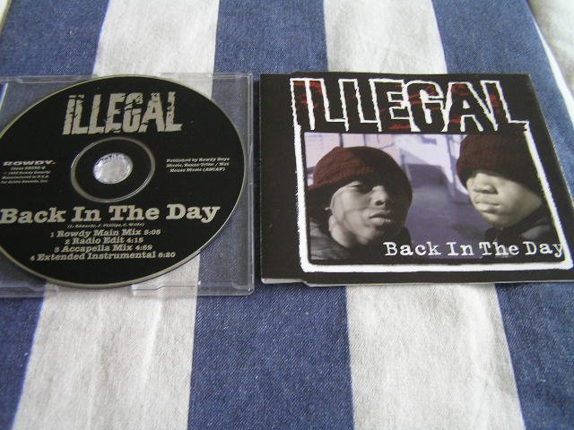 【HR04】 CDS 《Illegal》 Back In The Day_画像1