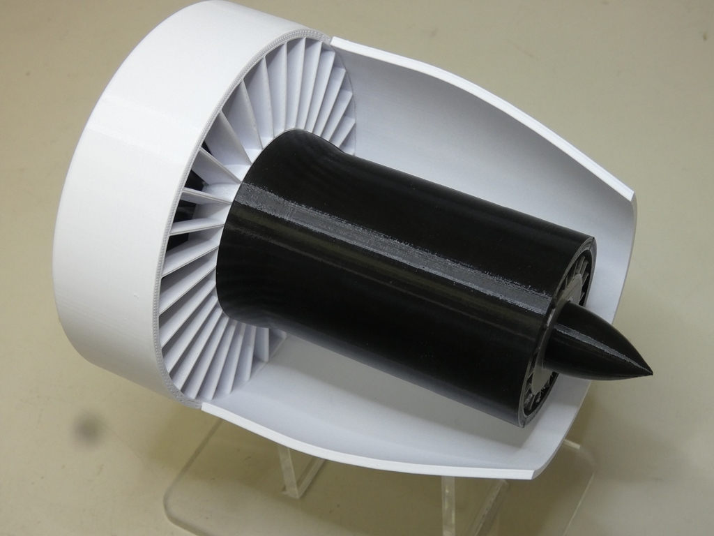 ターボジェットエンジン模型 3Dプリンタ出力代行・組み立て ターボジェットエンジン模型 3Dプリンタ出力代行・組み立て