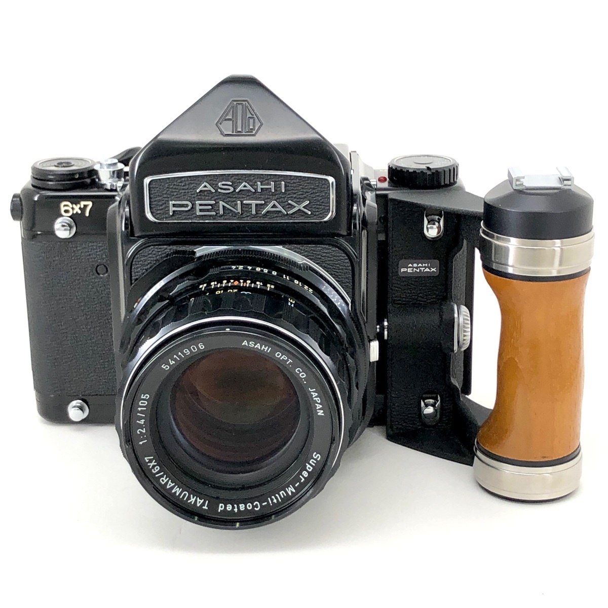 ペンタックス PENTAX 6x7 + SMC TAKUMAR 105mm F2.4 67 バケペン 中判