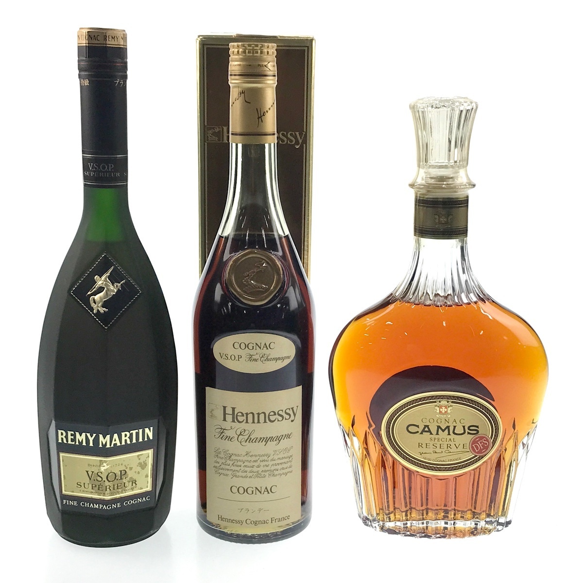 3本 REMY MARTIN CAMUS Hennessy コニャック 700ml ブランデー セット
