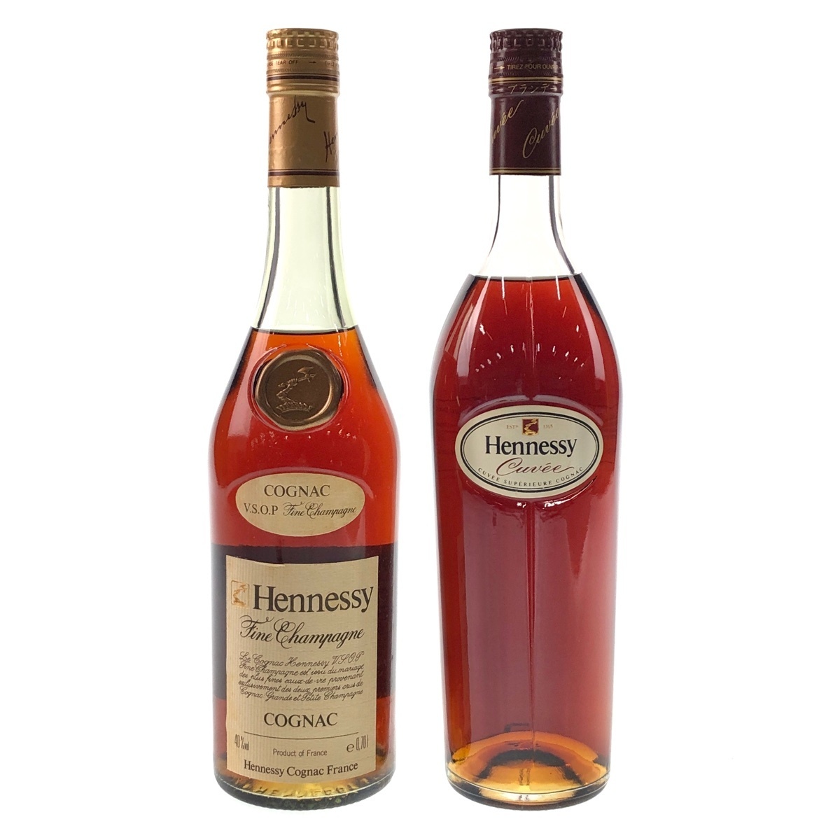 2本 ヘネシー Hennessy VSOP スリムボトル キュヴェ コニャック 700ml
