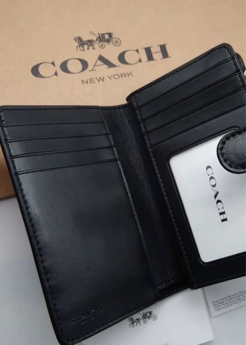 コーチ COACH ラグジュアリー シグネチャー ミディアム 二つ折り財布