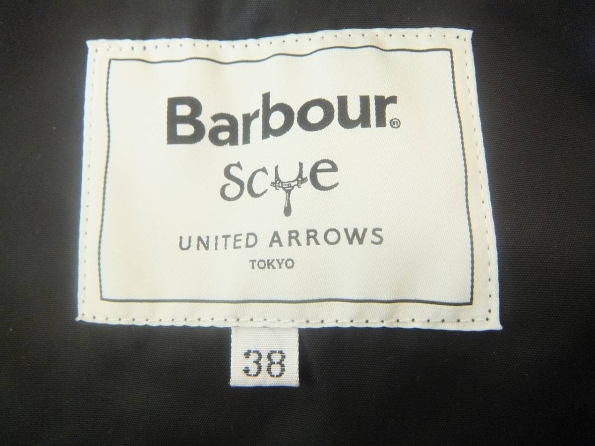 美品 Barbour×scye×united arrows トリプルコラボ 2way ノンオイル