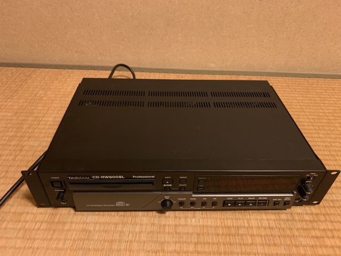 TASCAM CD-RW900SL 業務用 CDレコーダー 通電動作のみ確認済 ヤマト120