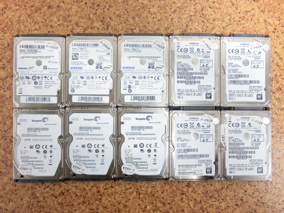 即納定番 ヤフオク! サムスン 2.5インチ HDD 640GB 10... - 日立 Seagate 新作登場お得