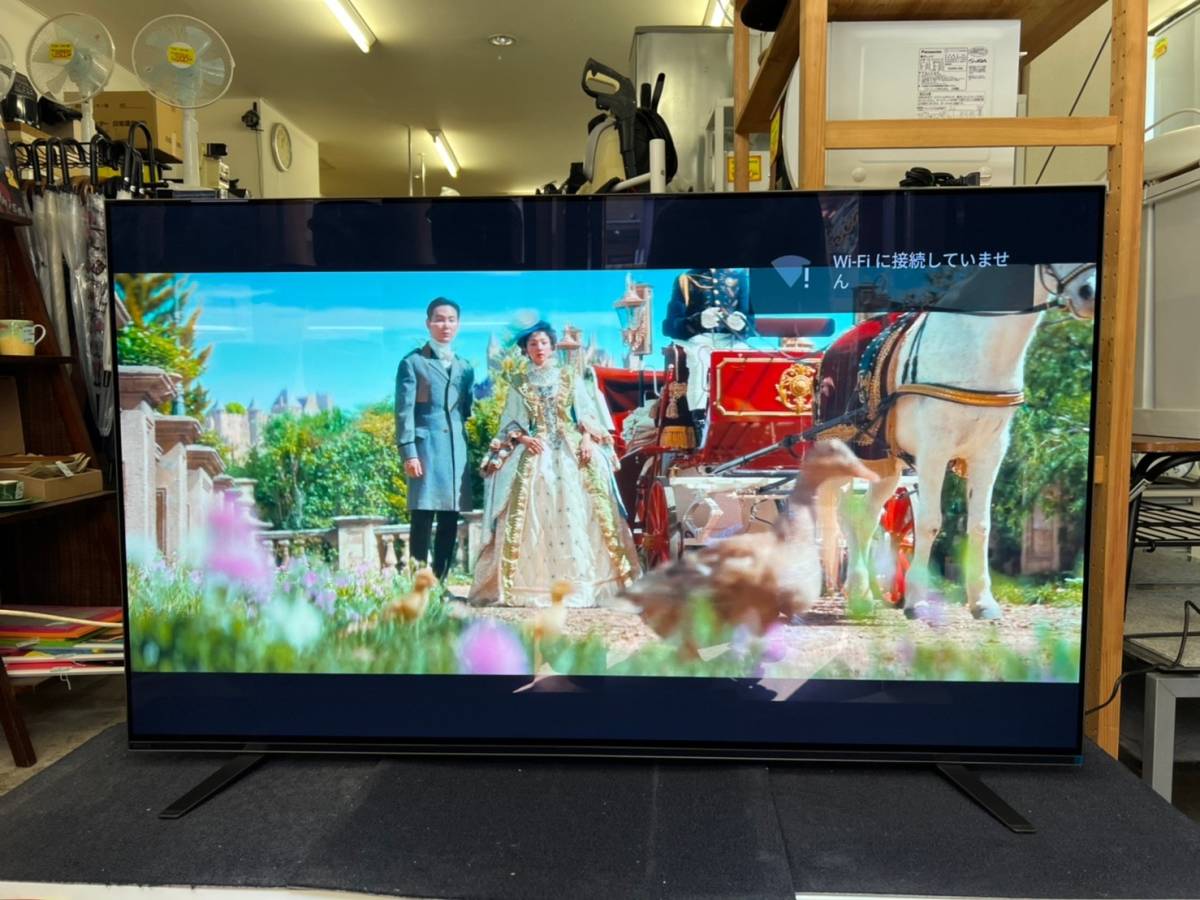 美品 ソニー SONY KJ-55A8H [BRAVIA（ブラビア） A8Hシリーズ 55V型 地上・BS・110度CSデジタル 有機ELテレビ 4K対応] 2021年製_画像1