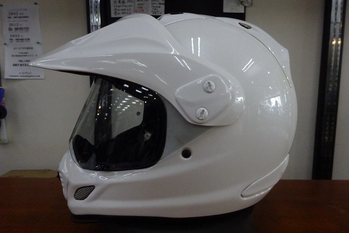 アライ(ARAI) ヘルメット ツアークロス3 ビジョン57-58cm 4530935348442 TC3-GLWH-57 アライ Arai ヘルメット ツアークロス3 グラスホワイト (57cm-58cm) JP店