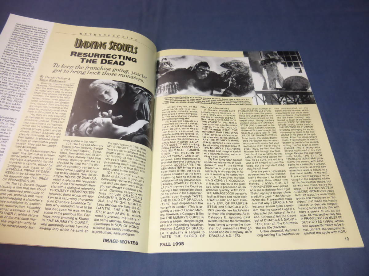B級ホラー・SF特集誌　洋書「IMAGI-MOVIES」1995年/バットマン・キャットウーマン（バットマンフォーエバー）コンゴCONGO、ホラー映画掲載_画像9