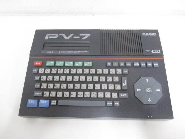 S9867S 【ジャンク】 CASIO PV-7BK MSX パソコン_画像1