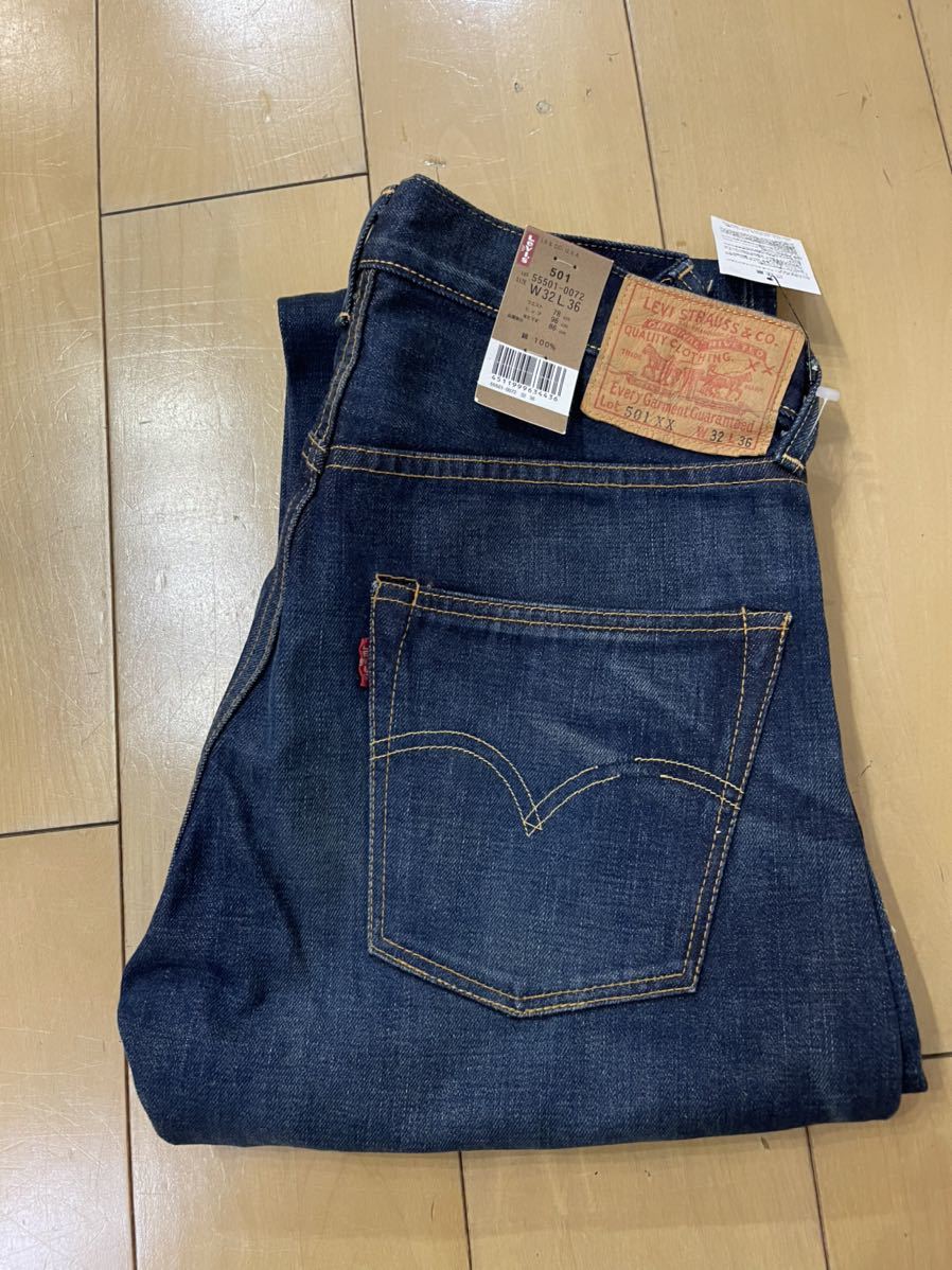 LEVI'S VINTAGE CLOTHING リーバイス 55501 501xx 55年モデル w32 日本製 未使用 LVC エラー品の画像1