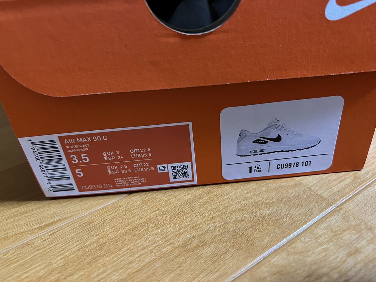 ☆新品☆NIKE ナイキ エアマックス 90G ゴルフシューズ 22.5cm AIR MAX