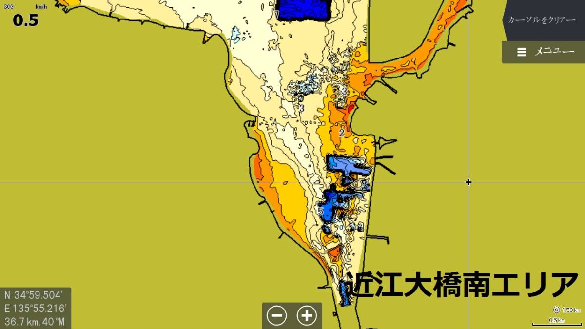 2019.7案内更新】ローランスHDS魚探用琵琶湖南湖全域AT5マップ