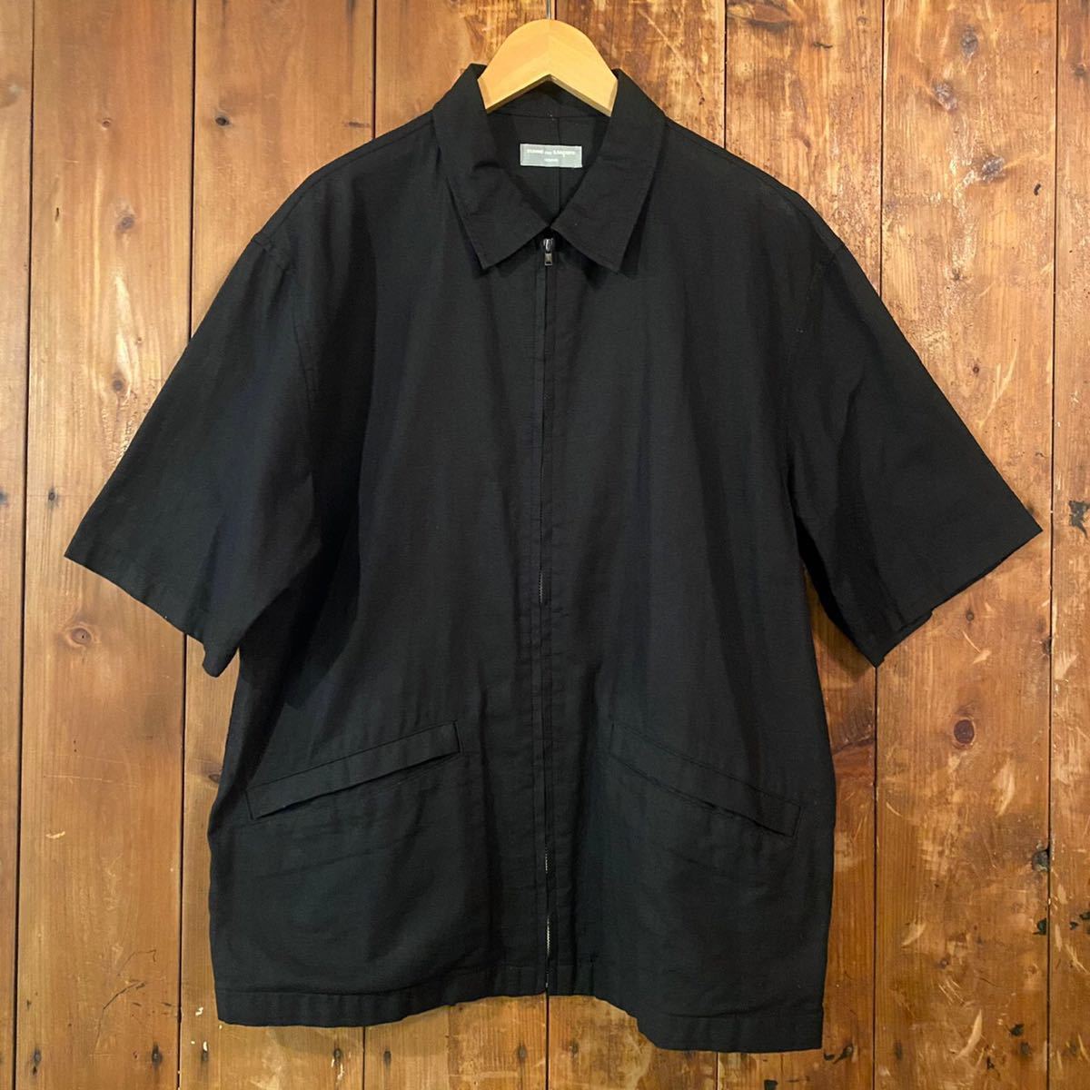 コムデギャルソンオム COMME des GARCONS HOMME 半袖 ジップシャツ S程