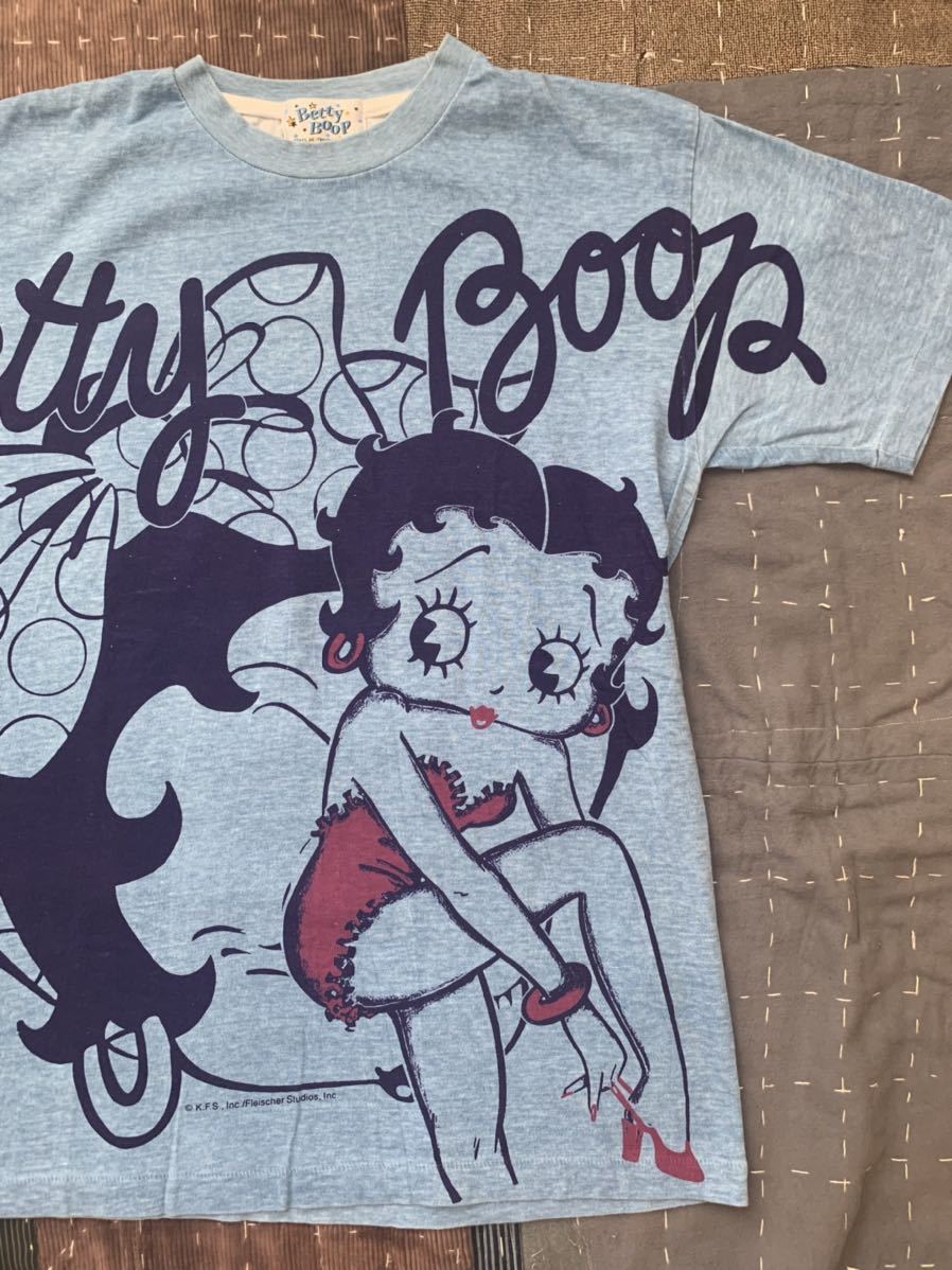 90s betty boop 総柄 ビンテージ Tシャツ ベティ vintage オールオーバープリント アニメ アメコミ_画像1