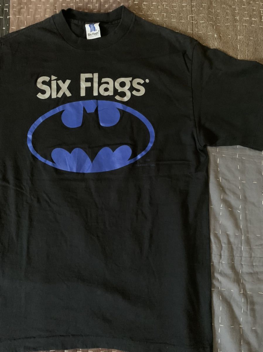 90s old batman vintage Tシャツ バットマン six flags アメリカ製 USA製 DC COMICS marvel movie 映画_画像1