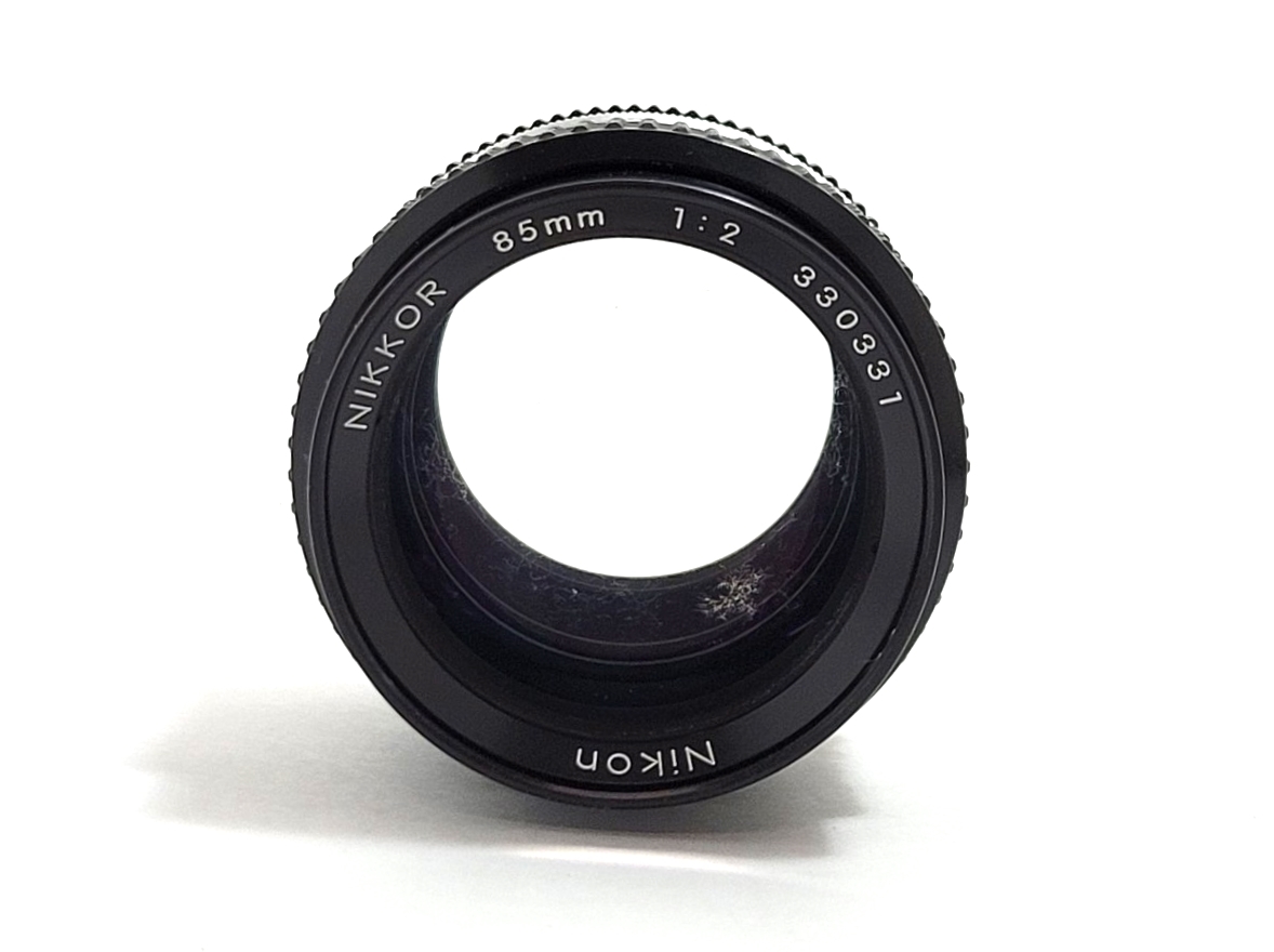 Nikon/ニコン F アイレベルファインダー 後期 ボディ + NIKKOR 85mm 1:2 レンズ 一眼レフ フィルムカメラ (26047ANK7)_画像6