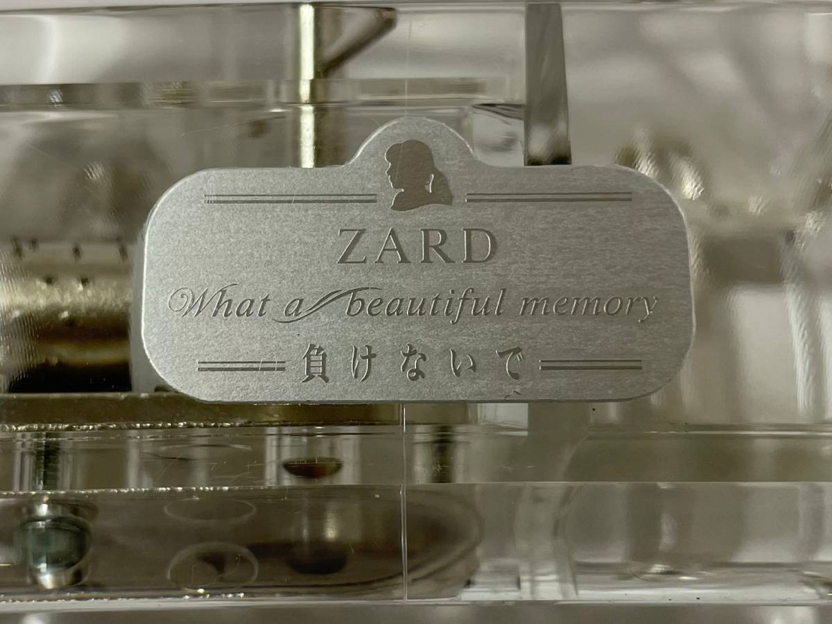 ZARD/ザード What a beautiful memory 負けないで クリスタルオルゴール 日本製 外箱付き 坂井泉水 sankyo グッズ (26282IK7)