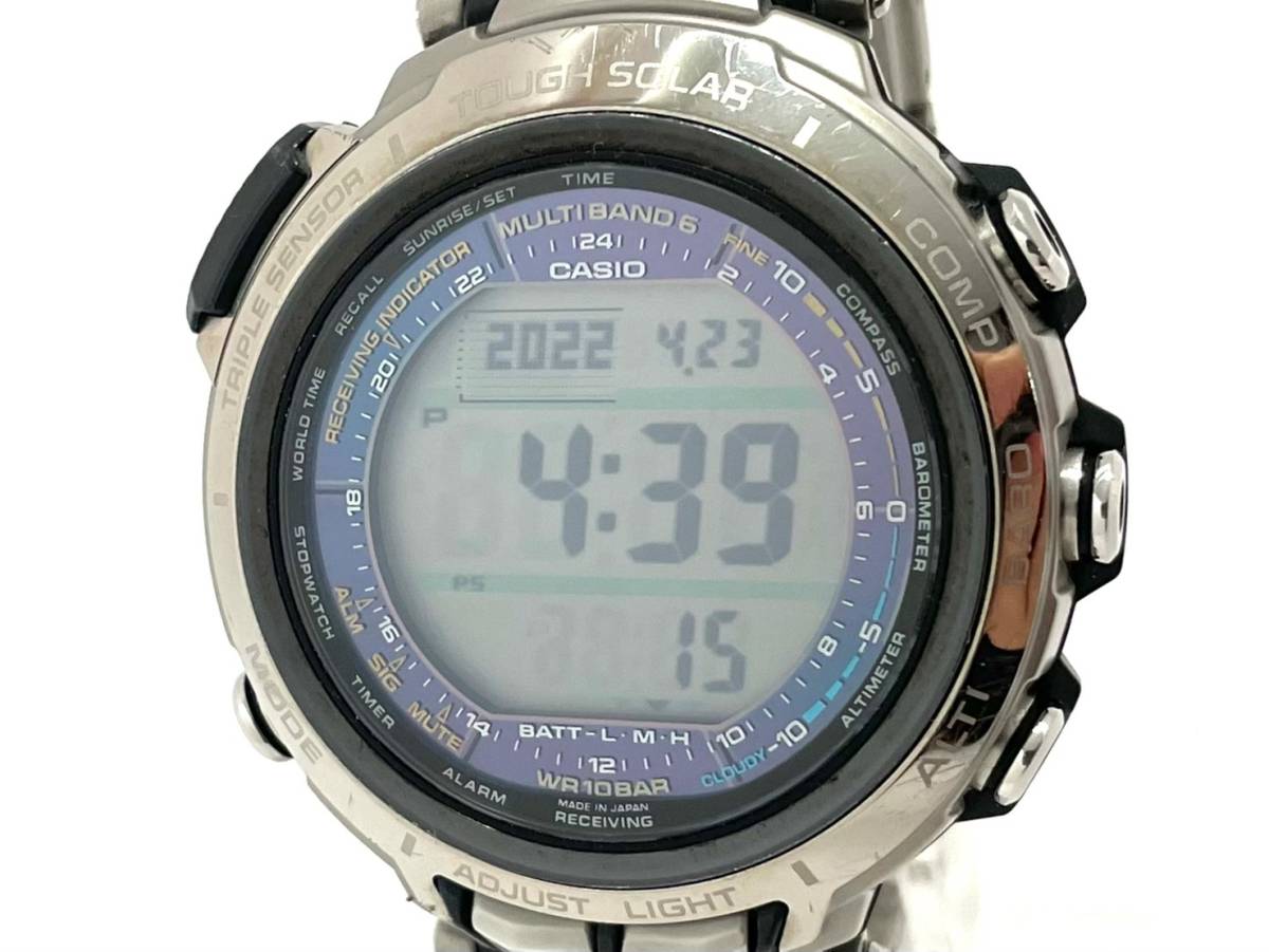 CASIO/カシオ PRO TREK/プロトレック PRX-2000T 電波 タフソーラー