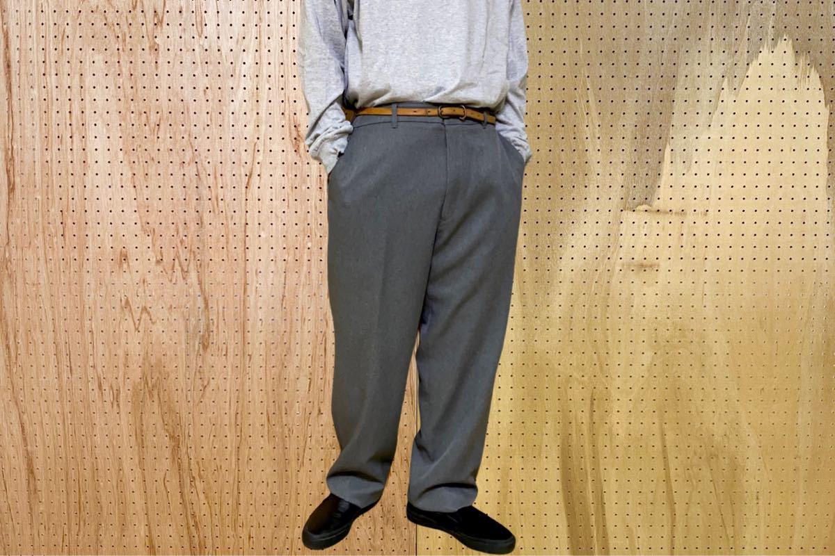 古着 90年代 90s Levi's リーバイス アクション スラックス Action Slacks アクスラ ボトムス トラウザー パンツ グレー  W36 L31 メンズ XL