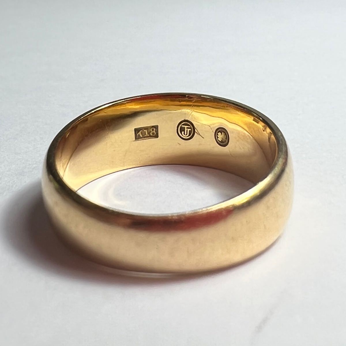 T83014) K18 リング 指輪 かまぼこ ゴールド 18金 アクセサリー T83014) K18 リング 指輪 かまぼこ ゴールド 18金 アクセサリー