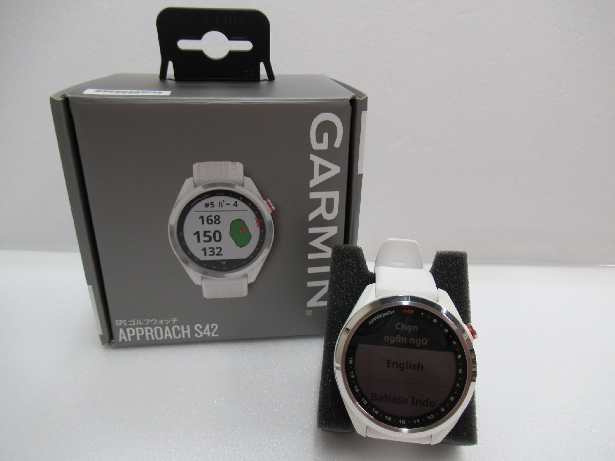 ヤフオク! - 美品 GARMIN GPS ゴルフウォッチ APPROACH S42