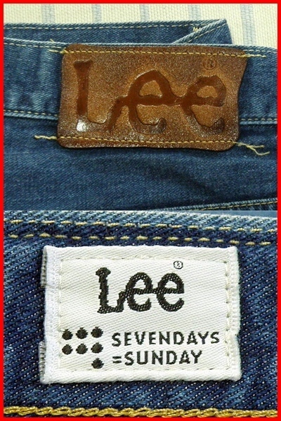 ◆送料無料！Lee x SEVENDAYS=SUNDAY 別注◆USED加工 テーパードストレートデニム W86●K31_画像5