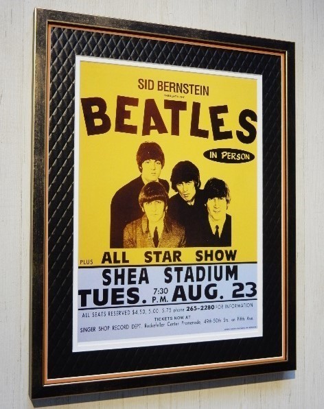  Beatles / share * Stadium NY.1966/ Live poster / frame goods /Beatles/Shea Stadium/fab four /Fab 4/Rock History/John Lennon