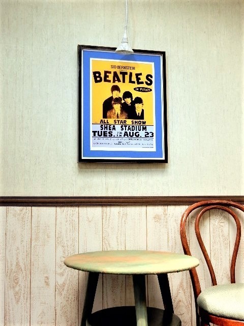  Beatles / share * Stadium NY.1966/ Live poster / frame goods /Beatles/Shea Stadium/fab four /Fab 4/Rock History/John Lennon