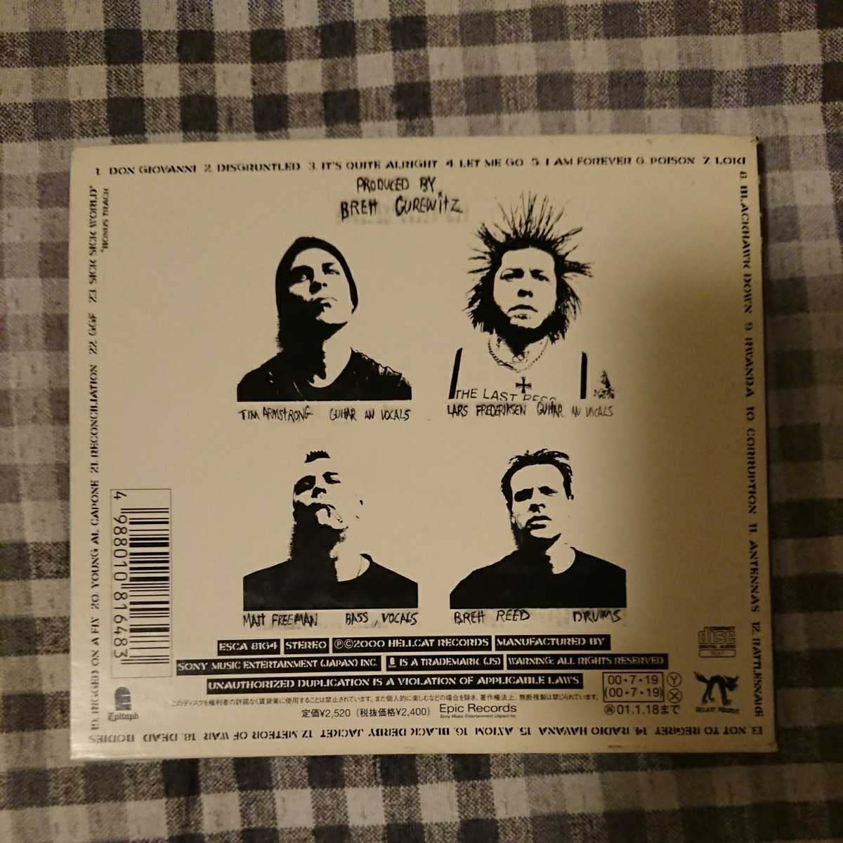 【送料込】Rancid ランシドCD3枚セット And Out Come The Wolves/Life Won't Wait/Rancid V国内初回盤(検索用Hi-Stanndard/Clash/Green Day