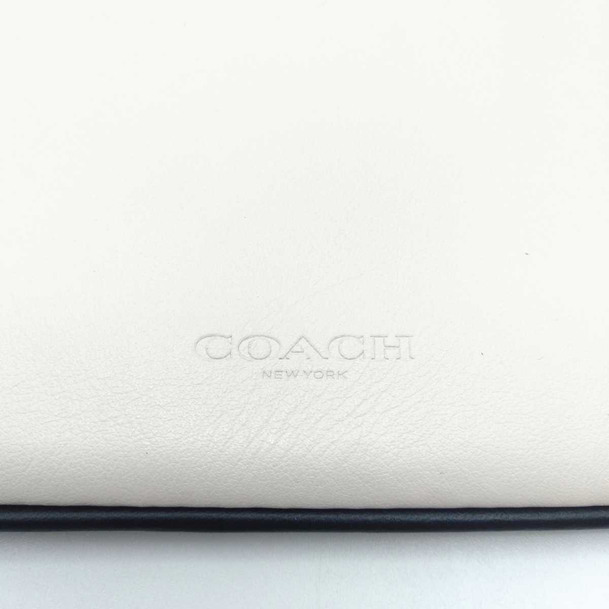 送料無料 新品未使用 COACH コーチ メンズ クラッチバッグ ラージポーチ ウィズ ヴィンテージ F73076 オフホワイト_画像4