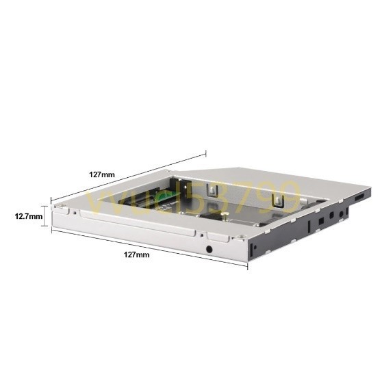OT230：アルミニウムNGFFM.2M22ndHDDキャディ12.7mmSATA3OptibayハードディスクエンクロージャアダプタDVDHDD2.5SSDケースラップトップ用_画像5