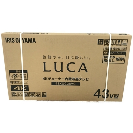 IRIS OHYAMA LUCA 43XUC38VC 43型 4Kチューナー内蔵 液晶テレビ 家電 アイリスオーヤマ 未使用 楽直 N6424943