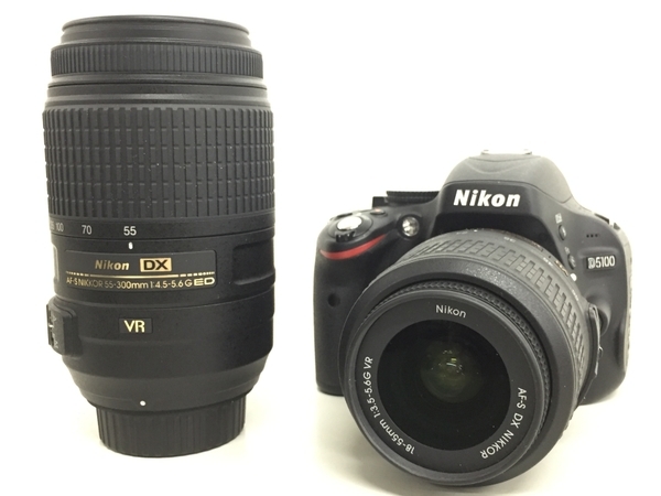 Nikon D5100 ダブル ズーム レンズ キット 18-55mm 55-300mm デジタル