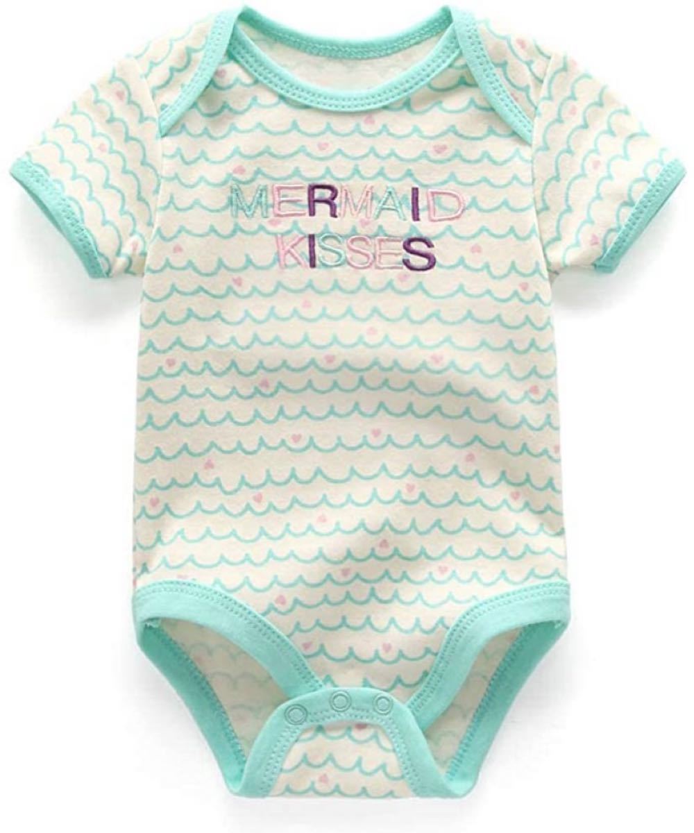 ベビー服 半袖 ロンパース 新生児服 半袖ボディースーツ 3枚セット 赤ちゃん服
