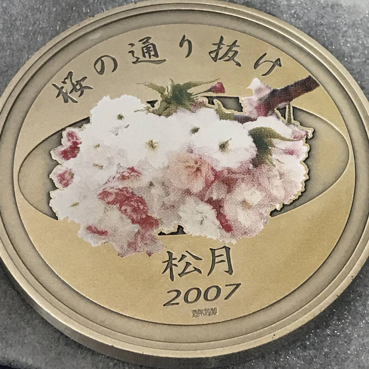 21K394-3 1 平成十九年 桜の通り抜け記念銀メダル 造幣局