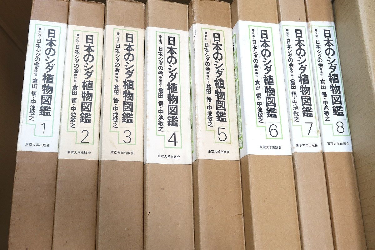 【正規販売店】 日本のシダ植物図鑑・8冊/日本シダの会/目的は日本産シダの植物について産地を記録しそれに基づいてできるだけ真の分布に近い分布図を作る 野草、植物