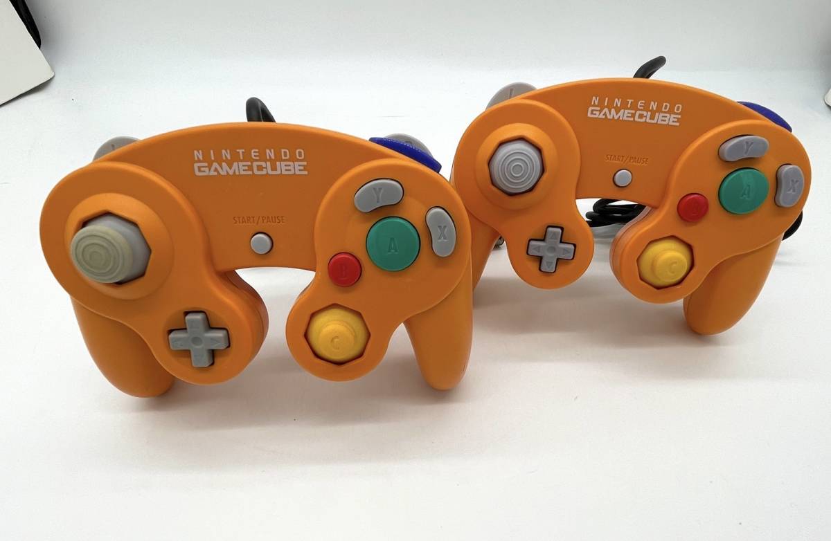 任天堂 ニンテンドーゲームキューブ専用コントローラ オレンジ 2個セット