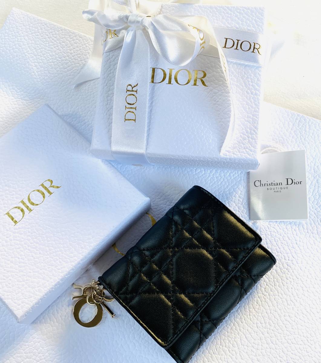 反物 浴衣 新品 DIOR ディオール LADY DIOR ロータスウォレット 三