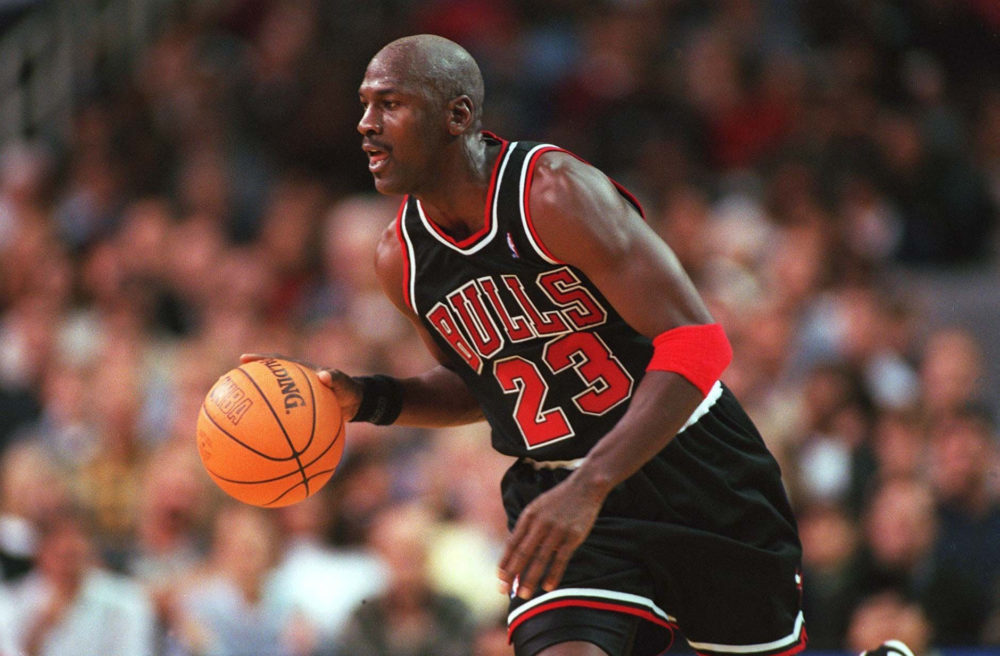 美品 NBA JORDAN #23 BULLS マイケル・ジョーダン シカゴ・ブルズ Champion チャンピオン ヴィンテージ ユニフォーム  当時物 タンクトップ