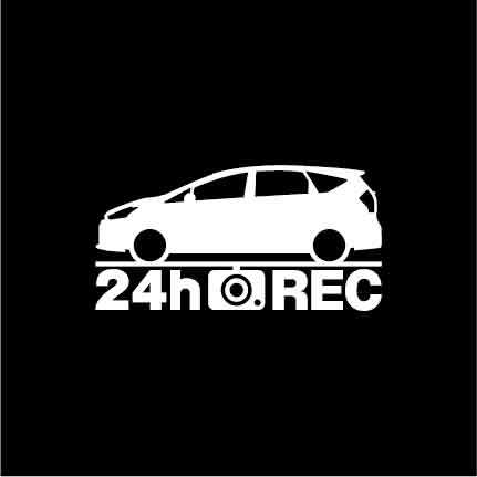 【ドラレコ】トヨタ プリウスα GRスポーツ【40系】24時間 録画中 ステッカー_画像1