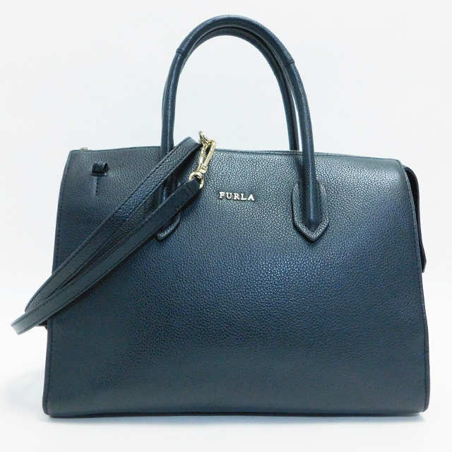 極美品FURLAフルラ ピン ハンドバッグ ショルダーバッグ 2WAY レザー